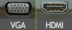 VGA and HDMI connections (Please Supply Your Own Cables)